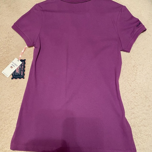 U.S. Polo Assn. Purple classic polo t-shirt, medium, NWT - Picture 5 of 6